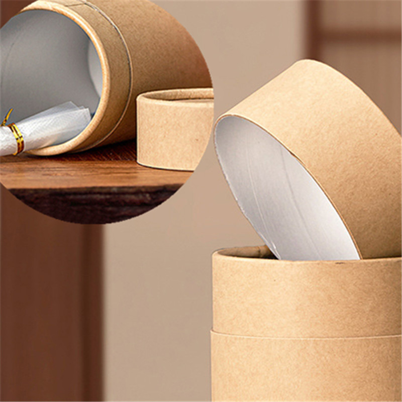 Coffee Tea Containers - 1 adet yeni Kraft karton tüpler