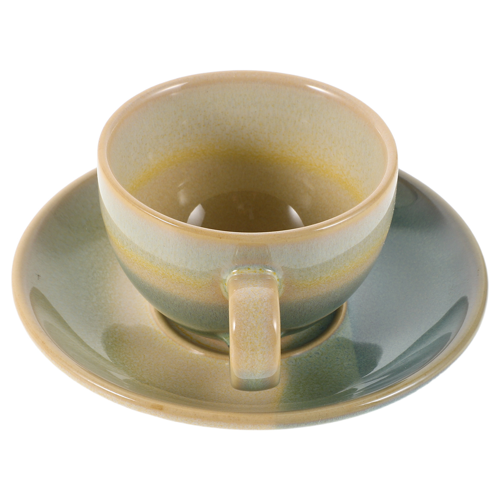 Espresso Cup Saucer - 1 Takım Seramik Kahve Fincanı ve