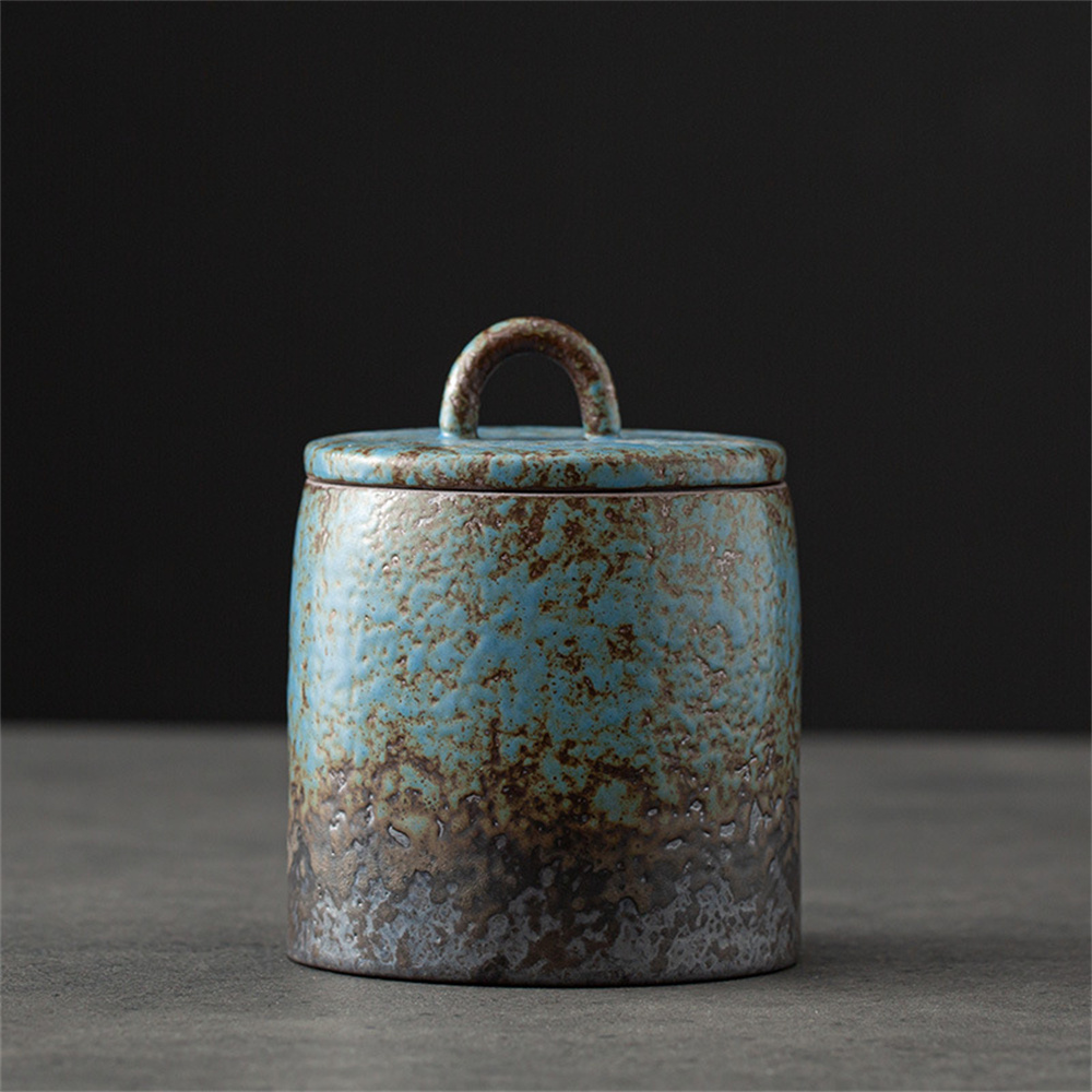 Coffee Tea And Sugar Canisters - Seramik Çay Caddy Mühürlü Kavanoz Küçük
