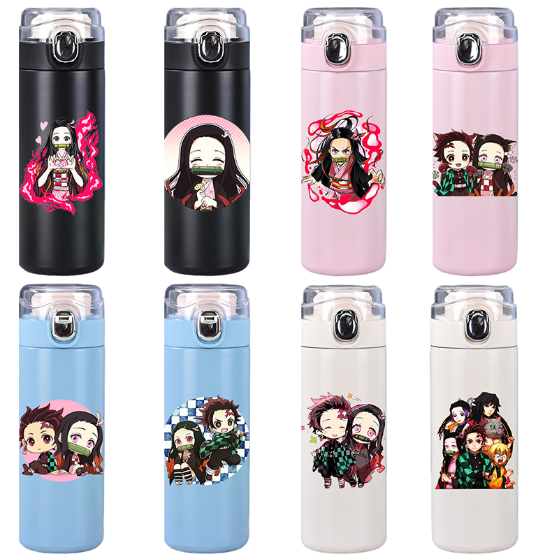 Coffee Tea Warmer - Anime iblis avcısı baskılı 400ml termos