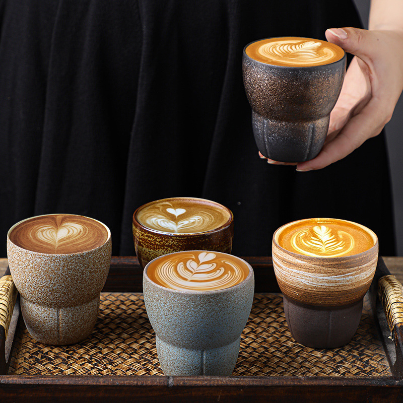 Coffee Tea Japan - Japon Tarzı Kaba Çömlek Espresso Bardağı