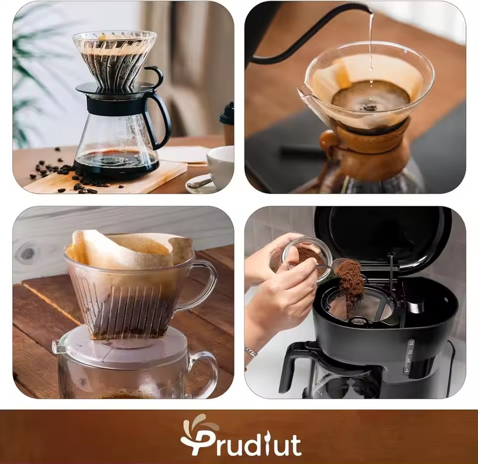 Coffee Tea Infuser - 50 adet/takım kütük hamuru kağıt kahve