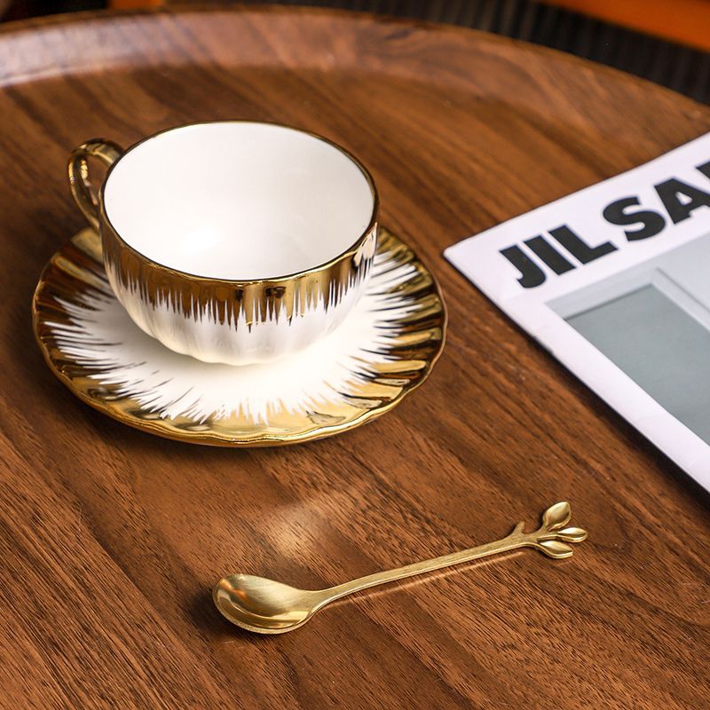 Espresso Cup Saucer - 3 parçalı set Espresso bardakları ve