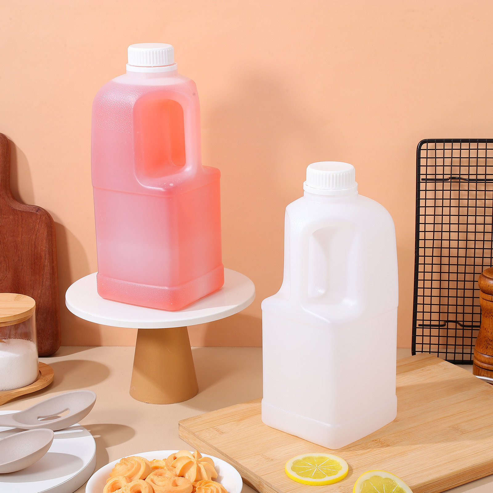 Coffee Tea Containers - 3 Adet Büyük Kapasiteli 2 Galon