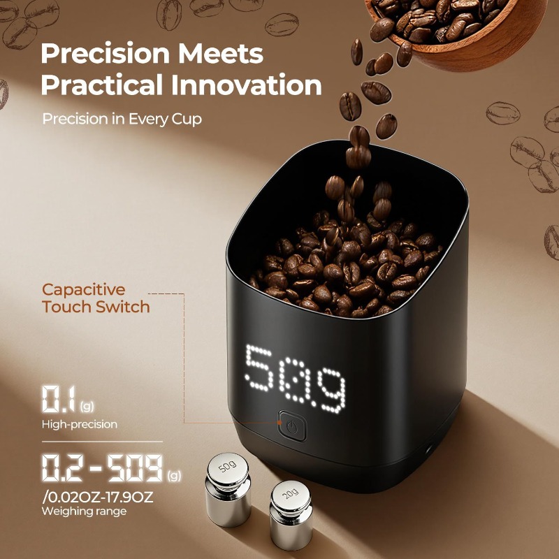 Coffee Tea Mugs - Akıllı Kahve Tartım Kabı Elektronik Terazi