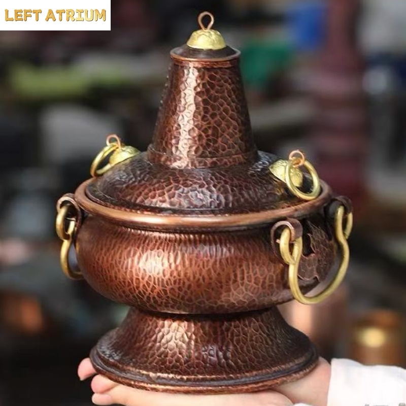 Coffee Tea Containers - Çok fonksiyonlu Saf Bakır Güveç El