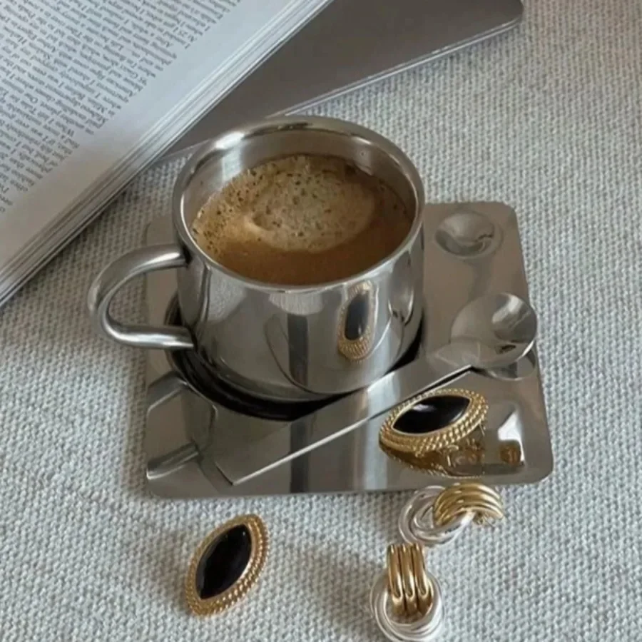 Espresso Cup Saucer - Minimalist İskandinav Kupa 3 adet Set