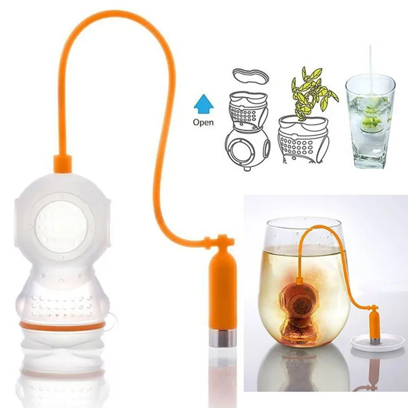 Coffee Tea Infuser - Gıda sınıfı silikon kaçak Submariner dalgıç