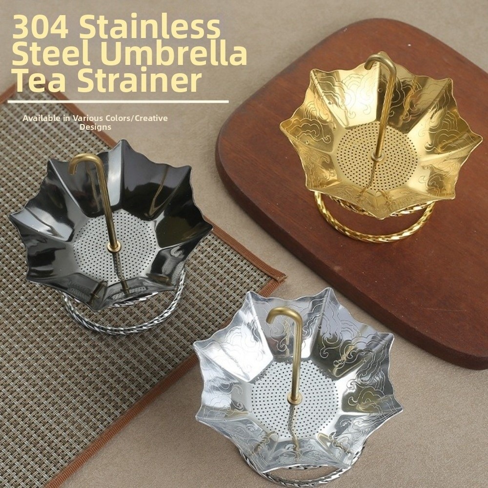 Coffee Tea Infuser - Paslanmaz Çelik Şemsiye Çay Süzgeci Geleneksel