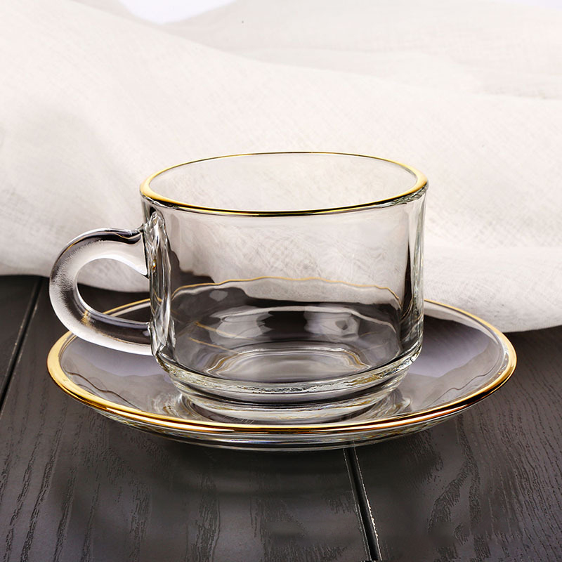 Altın kenar cam kahve fincanla - Espresso Cup Saucer incelemesi ve fiyatı