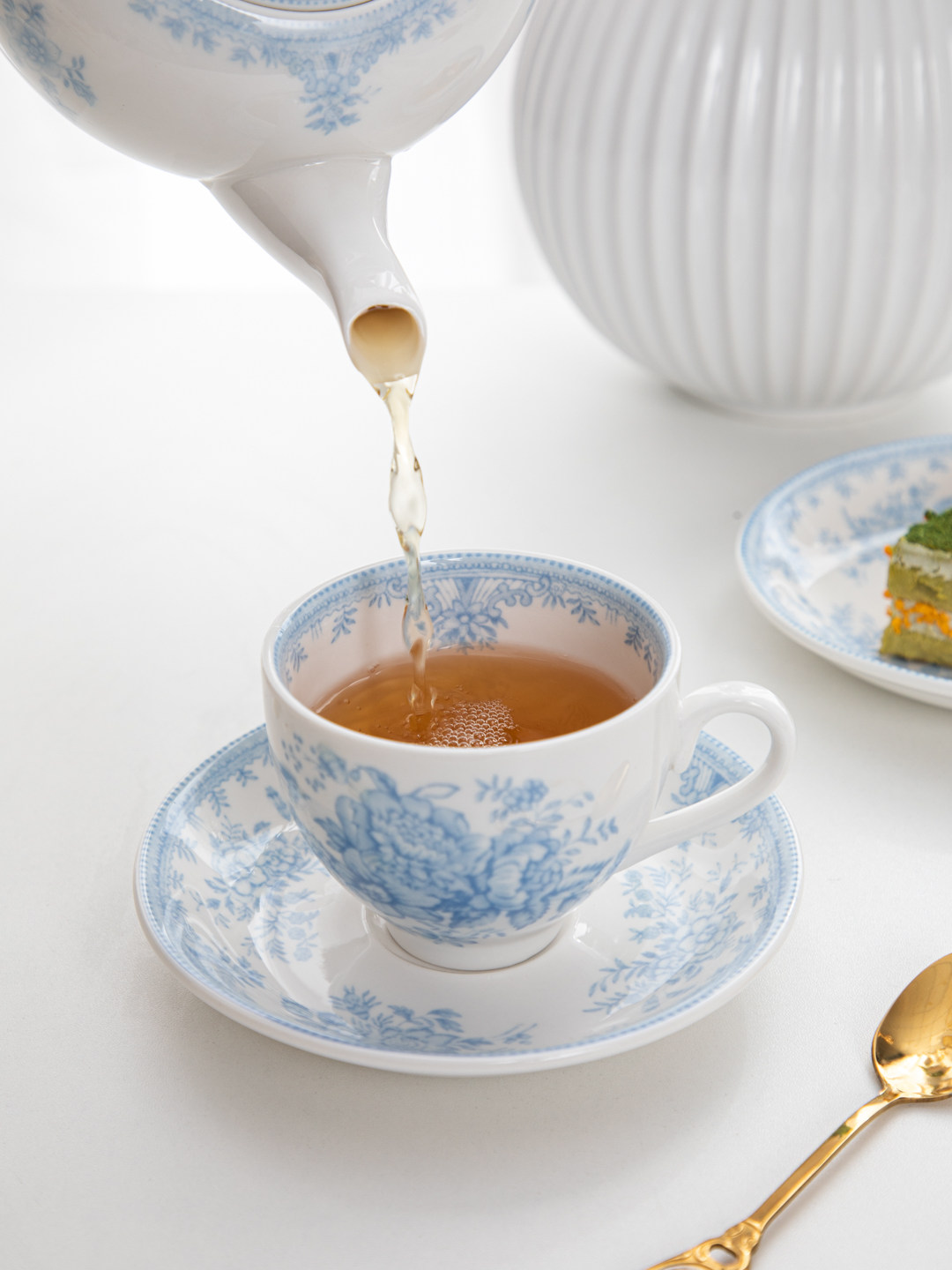 Ev, retro mavi şakayık desenli - Espresso Cup Saucer incelemesi ve fiyatı