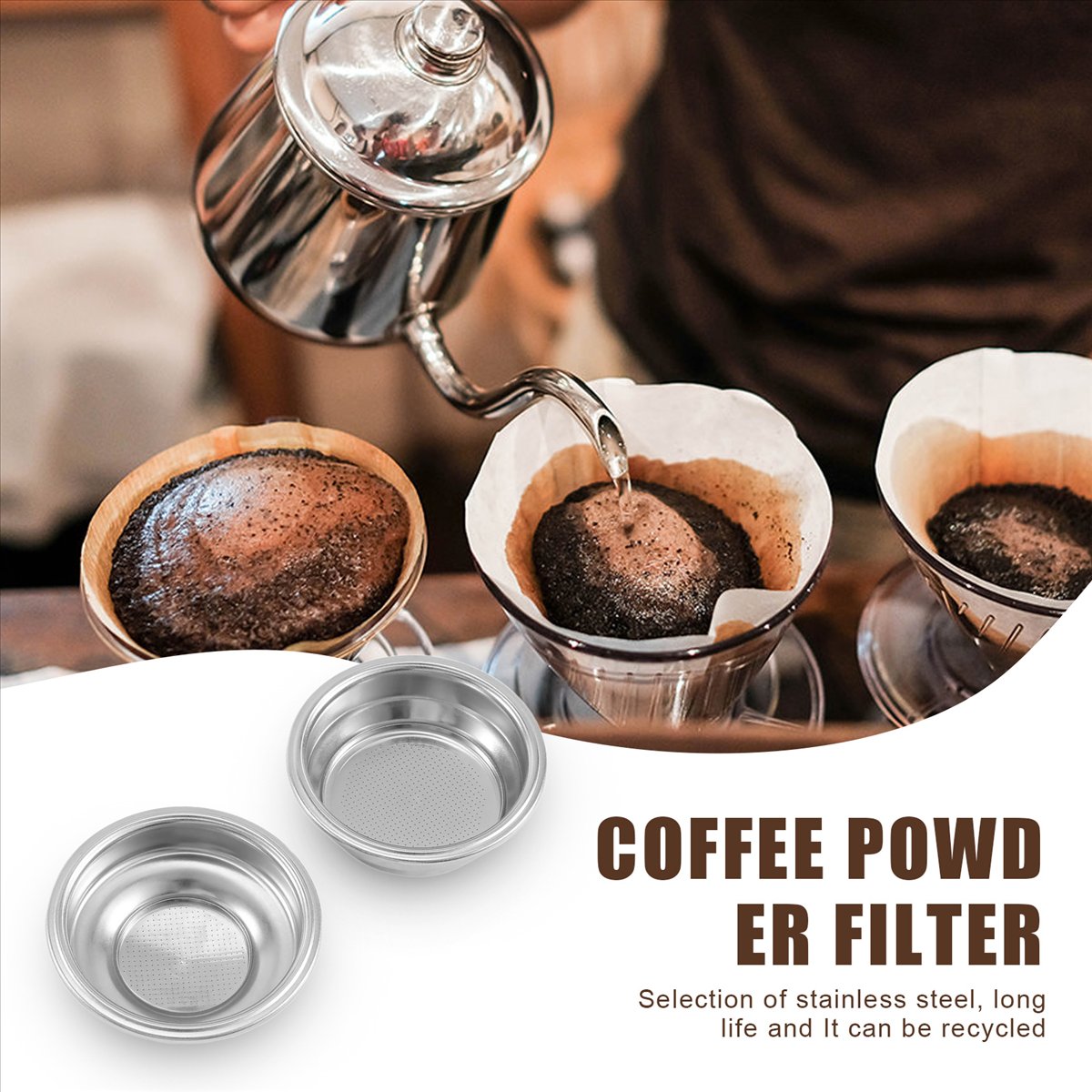 DT34 2 adet paslanmaz çelik 58 - Coffee Tea Espresso Machines incelemesi ve fiyatı