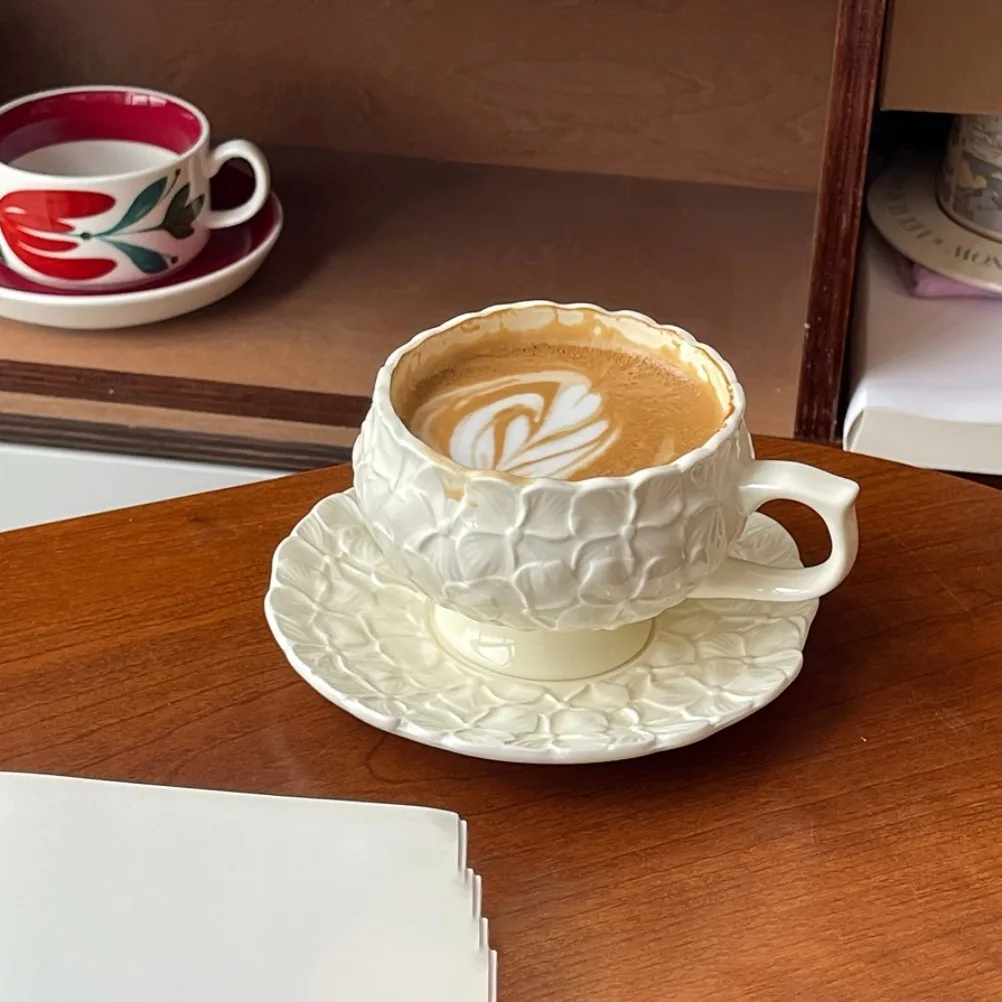Fransız Krem Rölyef Kahve Finc - Coffee Tea Flower incelemesi ve fiyatı
