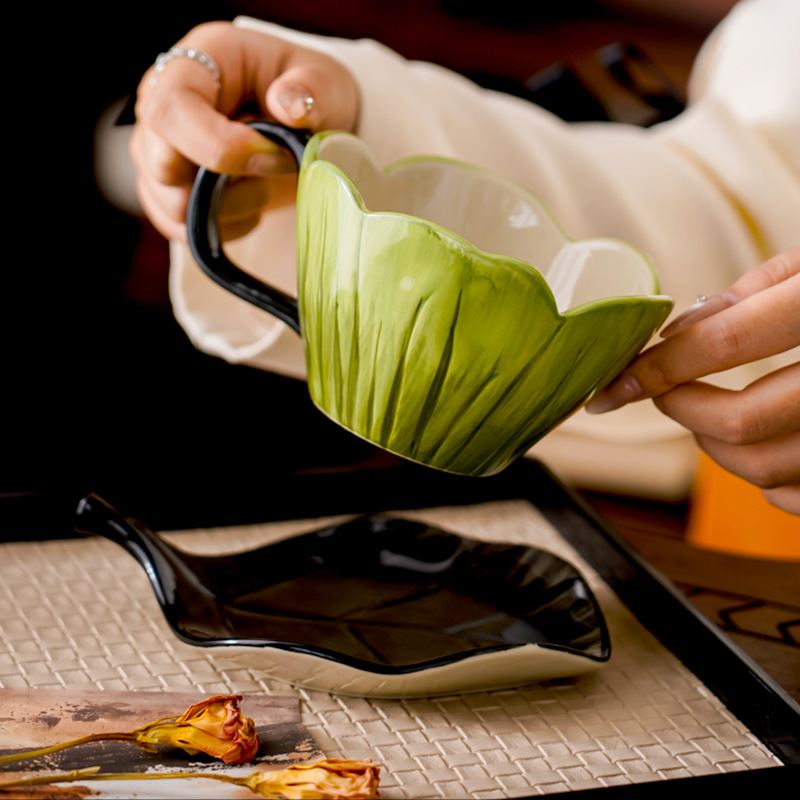 Düzensiz El-boyalı Kahve Finca - Coffee Tea Flower incelemesi ve fiyatı