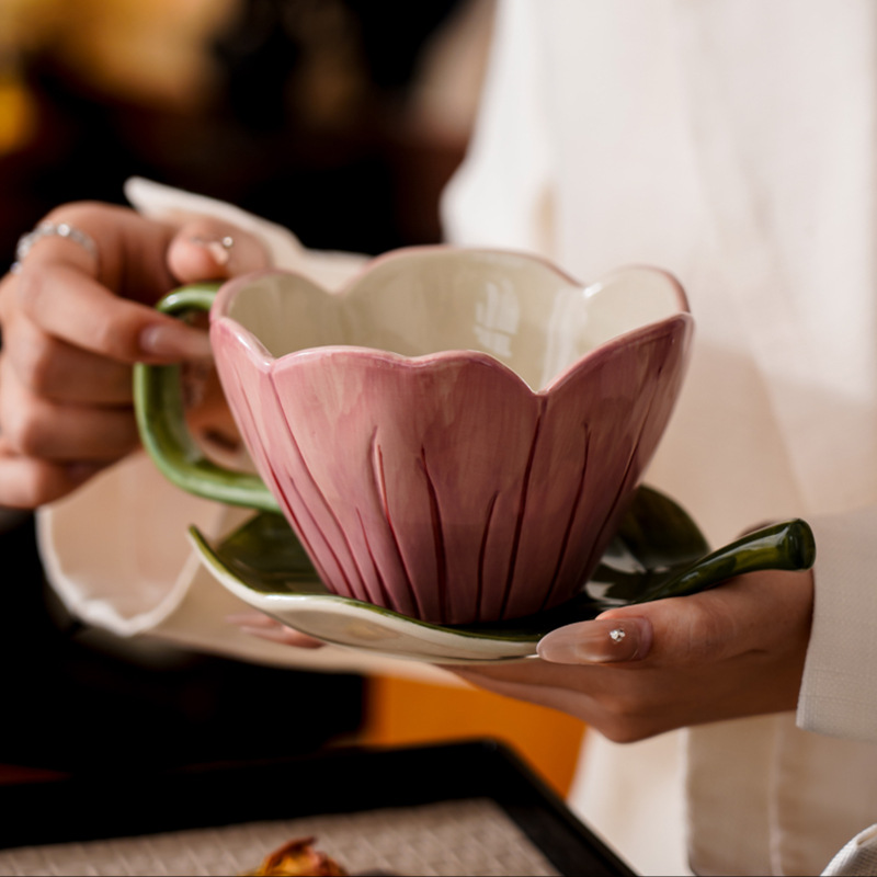 Düzensiz El-boyalı Kahve Finca - Coffee Tea Flower incelemesi ve fiyatı