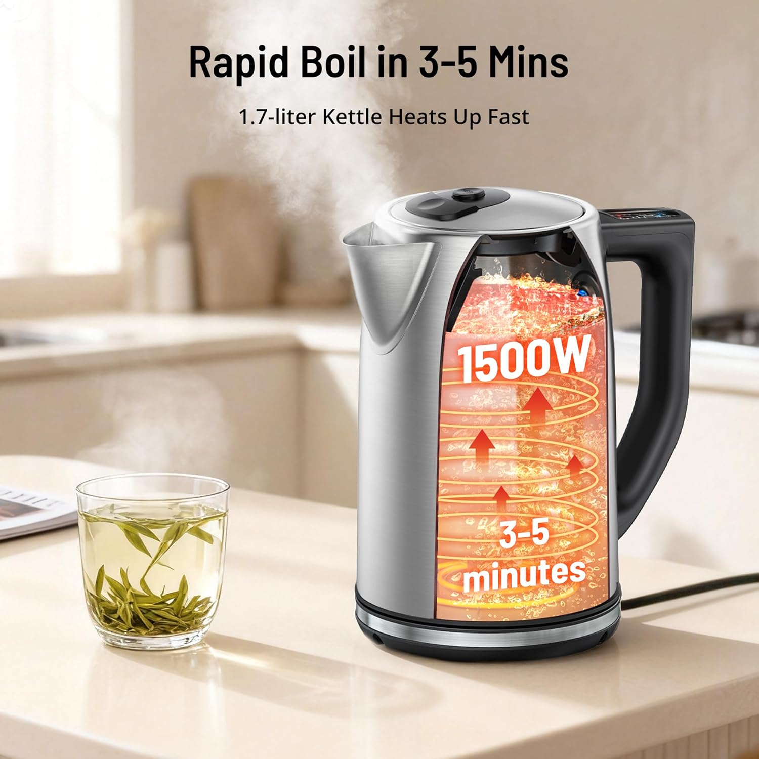 6 Hassas Sıcaklık Ayarı, 1.7L  - Coffee Tea Images incelemesi ve fiyatı