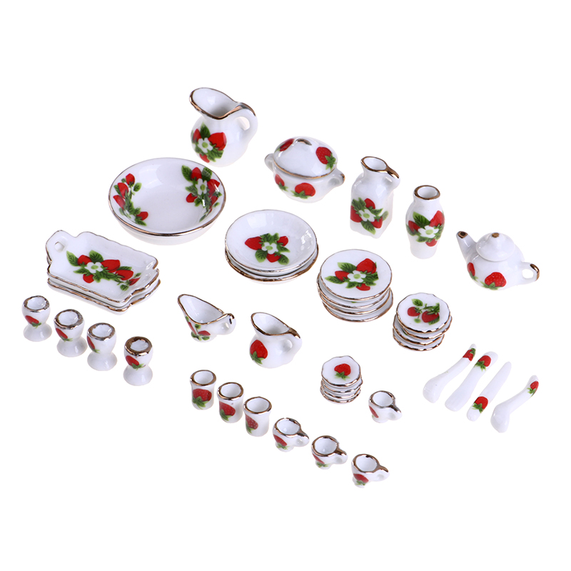 1 takım 1:12 minyatür bebek ev - Coffee Tea Flower incelemesi ve fiyatı