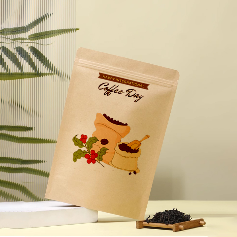 Baskılı Kraft Kağıt Fermuarlı  - Coffee Tea Day incelemesi ve fiyatı