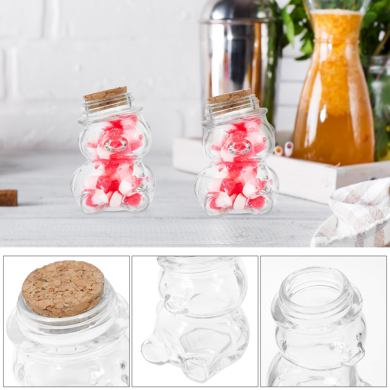 4 adet cam şeker kavanozu seti - Coffee Tea Containers incelemesi ve fiyatı