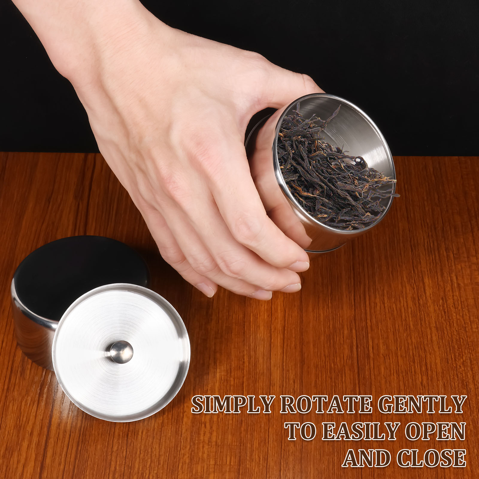 Paslanmaz Çelik Çay Yaprağı Te - Coffee Tea And Sugar Canisters incelemesi ve fiyatı