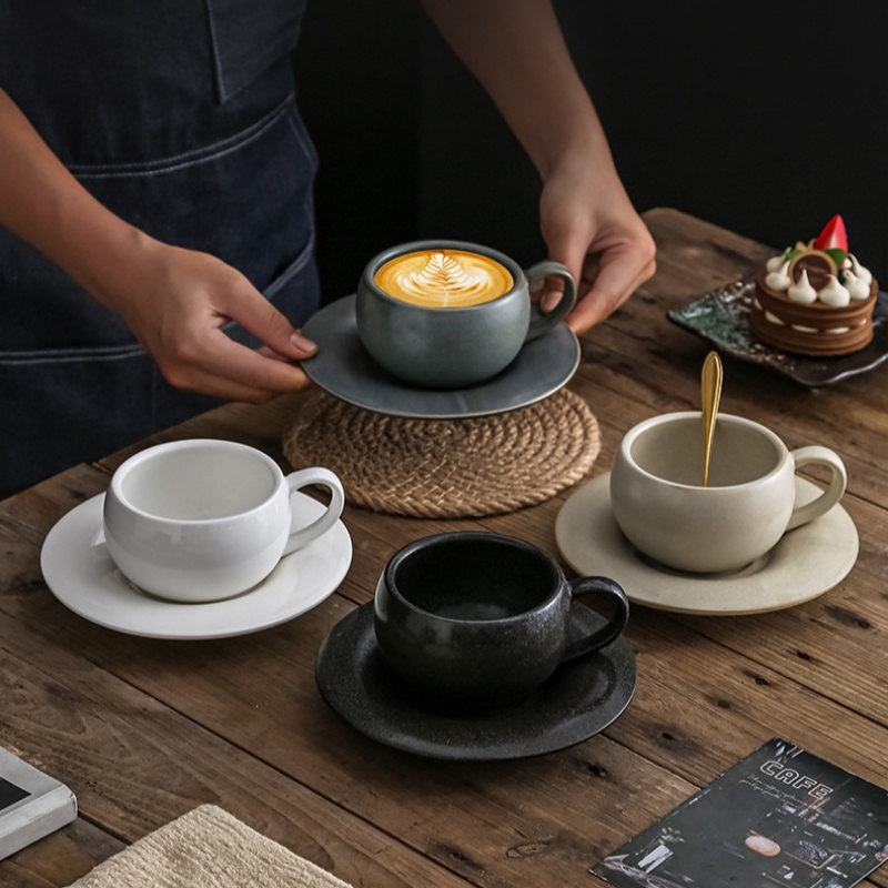 280ML Vintage Seramik Kahve Ku - Espresso Cup Saucer incelemesi ve fiyatı