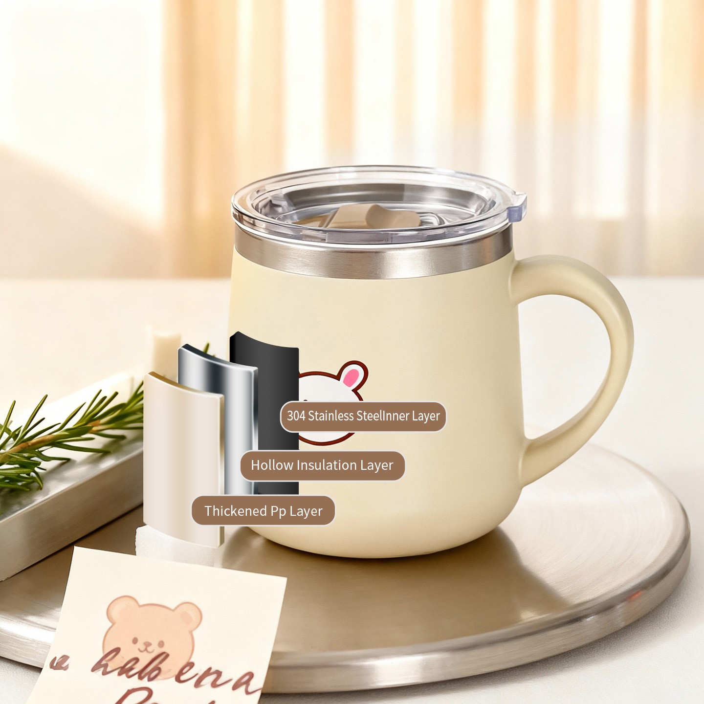 430ML Çizgi Film Desenli 316 P - Coffee Tea Warmer incelemesi ve fiyatı