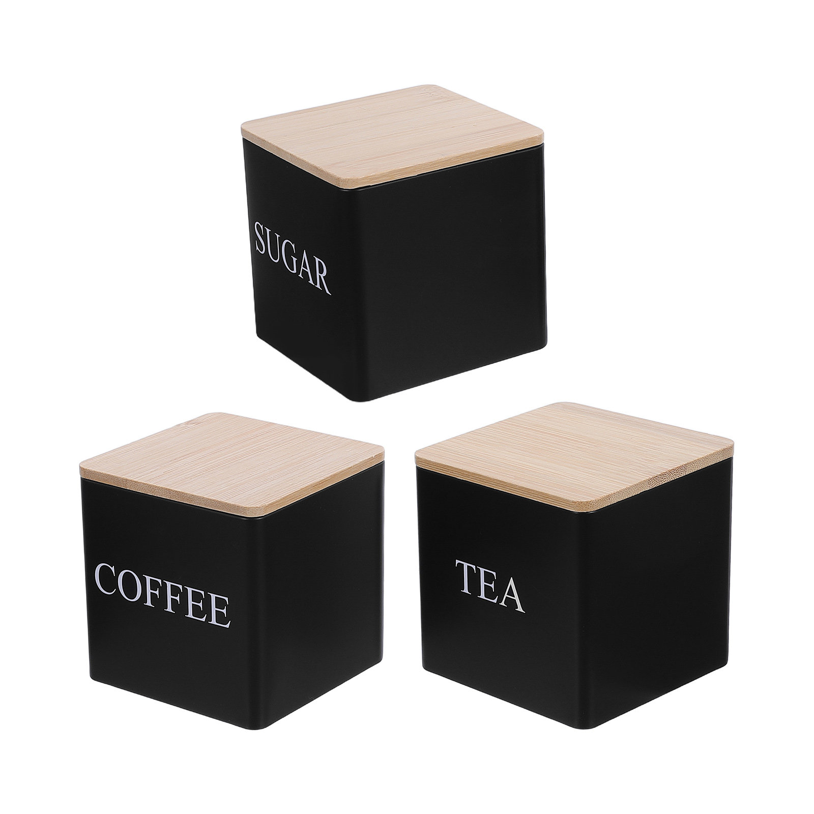 3 Parça Metal Çay Kahve Şeker  - Coffee Tea And Sugar Canisters incelemesi ve fiyatı