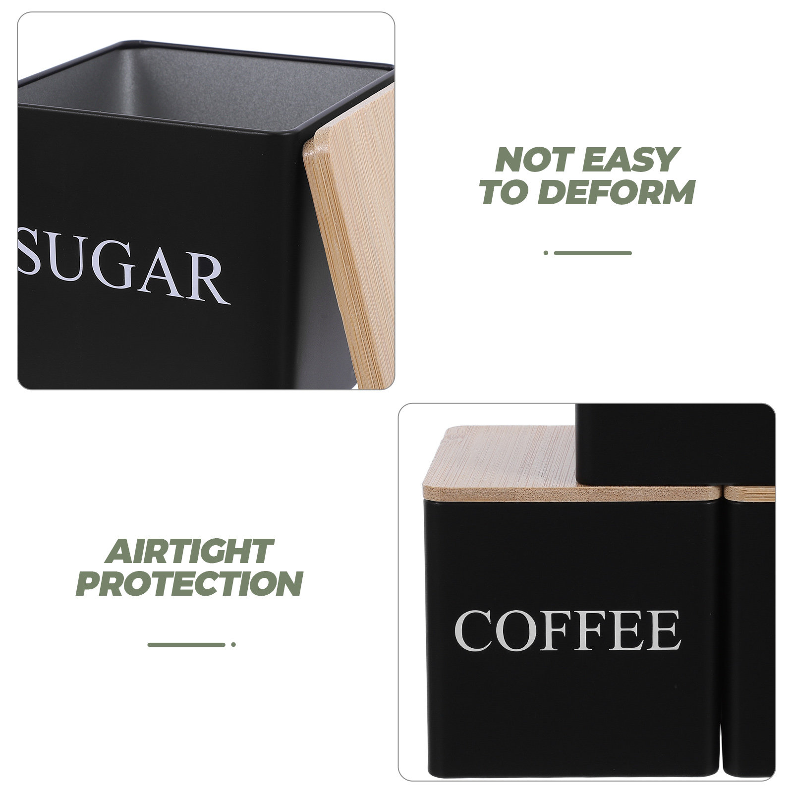 3 Parça Metal Çay Kahve Şeker  - Coffee Tea And Sugar Canisters incelemesi ve fiyatı